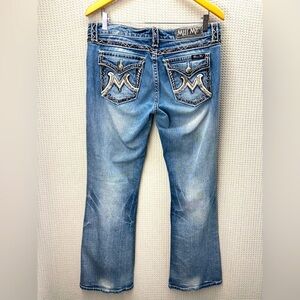 Vtg Miss Me Flared Bootcut Jeans Womens 29 Blue Denim USA From Buckle M Series